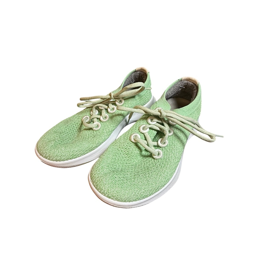 Allbirds Tree Dasher Running Shoes Light Green Knit Sneakers Womens‎ 8 TDW8